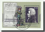 Deutschland : Block MOZART mit Ersttagssonderstempel
