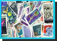 100 different SPACE stamps